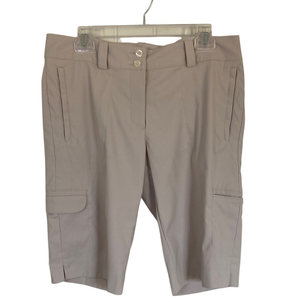 NikeGolf Mens Khaki Dri Fit Cargo Golf Shorts‎ Size M Athletic Sports Outdoors
